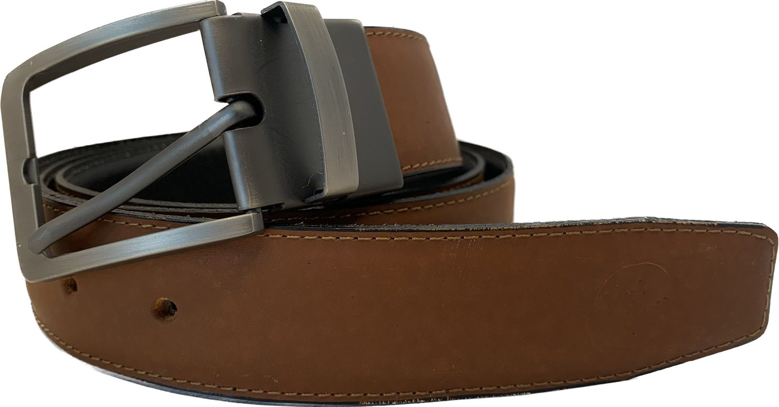 VALGATI Men Leather Belt, CR Reversible Belt for Men with Rotated Silver  Buckle, 1.3 Width Dress or Casual Men Belts Cognac Black - VALGATI